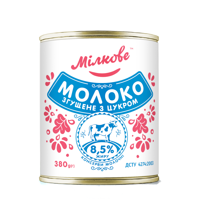 Молоко згущене МІЛКОВЕ, 8,5%, 380г